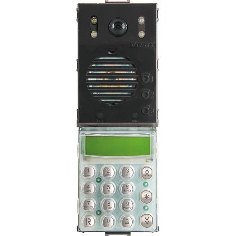 VIMAR - 13F7.B Unita 2F+ A/V LED b.co tastiera acciaio