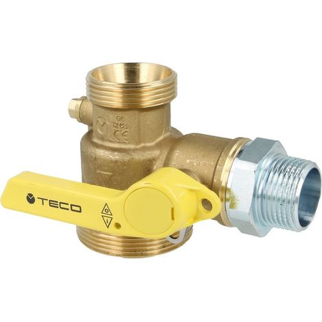 Robinet à bille pour compteur gaz équerre
