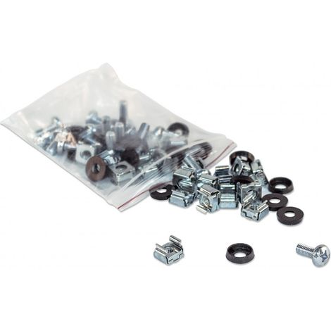 Intellinet Käfigschrauben-Set silber 100 Teile