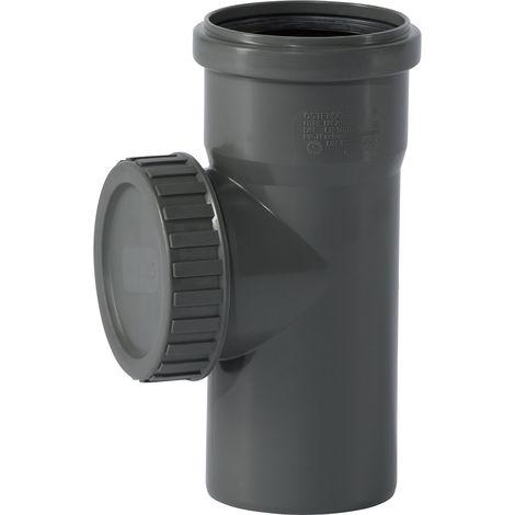 Ostendorf 173600 HTSafe Reinigungsrohr DN75 Revisionsrohr Reinigungsöffnung grau