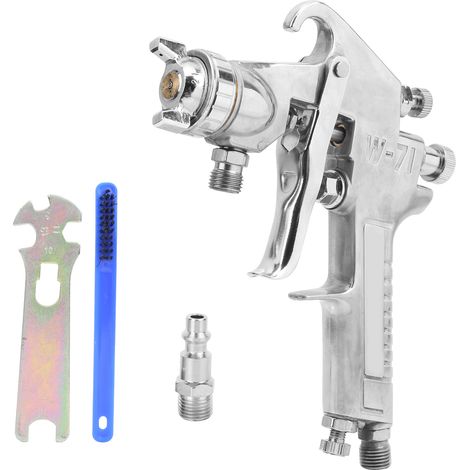 Pistolet de peinture pneumatique W-71, buse 1,3mm style US, avec pot pulvérisateur pour usage domestique et industriel (1/5)