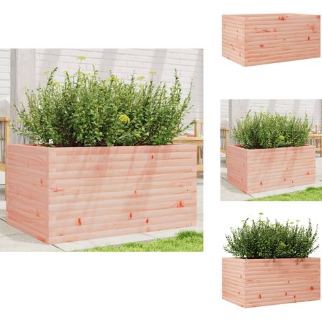 Jardinière 90x60x45,5 cm bois massif de douglas - Jardinier - Pot De Fleurs - Bac À Plantation - Bois De Douglas - Jardinerie (1/5)