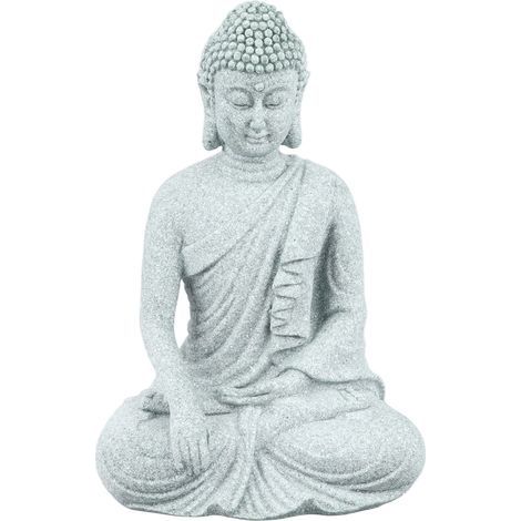 Kleiner dekorativer Buddha aus grünem Sandstein – Zen-Ornament fürs Aquarium – Feine Handwerkskunst (1/5)