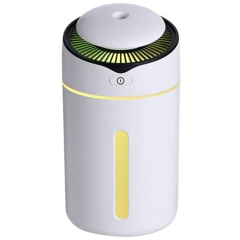 Ultraschall-Luftbefeuchter, 300 ml, LED, 2 Modi, 7 Farben, automatische Abschaltung, für Zuhause, Büro und Auto, weiß (1/5)