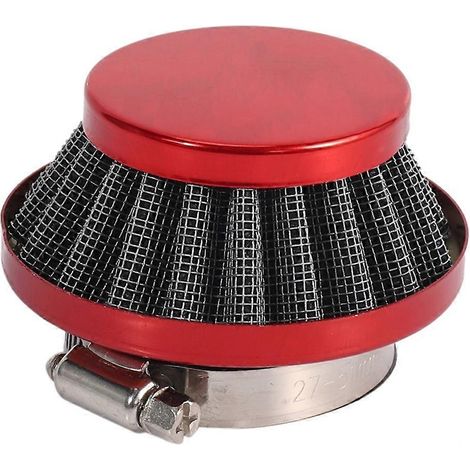 Filtre à air universel 35 mm pour motos 47/49 cm³, mini-motos tout-terrain, interface carburateur, rouge - SFYGV (1/5)