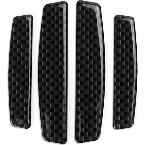 Tiras anticolisión para coche de 4 piezas, tira de protección antifricción para parachoques, protector de borde de puerta lateral, antiarañazos para coches, para todo tipo de vehículos, camiones y SUV (1/5)