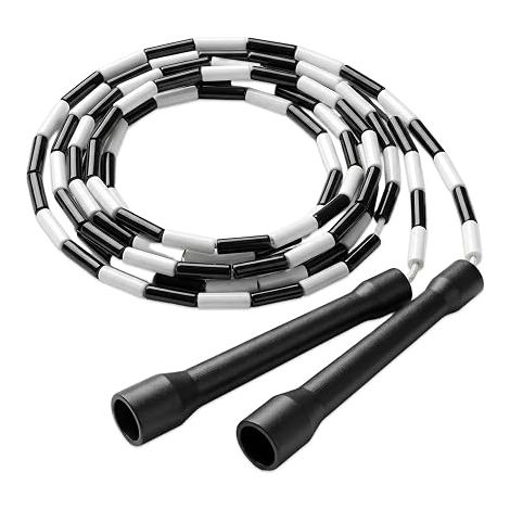 2.8m Adjustable Skipping Rope with ABS Handles and Tpe Beads - Tangle-free Skipping Rope - Skipping Rope for Adults Fitness Training Indoor Outdoor (1/5)