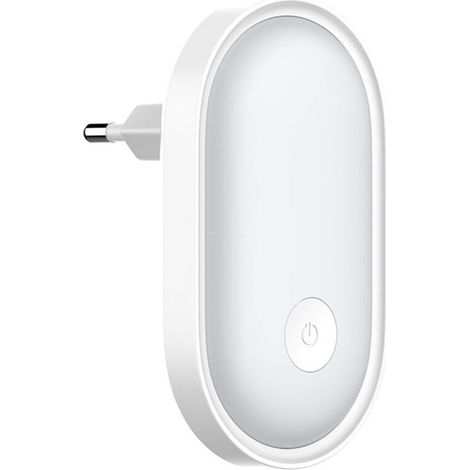 Veilleuse LED avec prise intégrée – Commande tactile & capteur crépusculaire – Réglage de luminosité – Idéale pour chambre d’enfant et couloir (1/5)