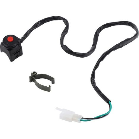 Interrupteur de Démarrage/Arrêt. Bouton de Commande de Klaxon de Guidon ON/OFF 7/8"de Moto Switch 22mm Contrôle du Klaxon