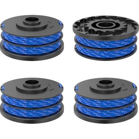 Lot de 4 bobines de fil de rechange Ø 1,5 mm pour débroussailleuses Ryobi RLT4027/RLT4125/RLT5027/RLT6030/RLT5127/RLT6130 (1/5)