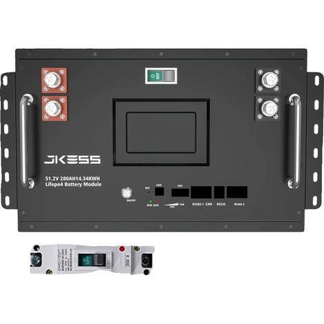 Kit de batería, celdas LiFePO4 de alta capacidad, tecnología de balanceo activo, caja para montaje propio y BMS LCD. (1/2)