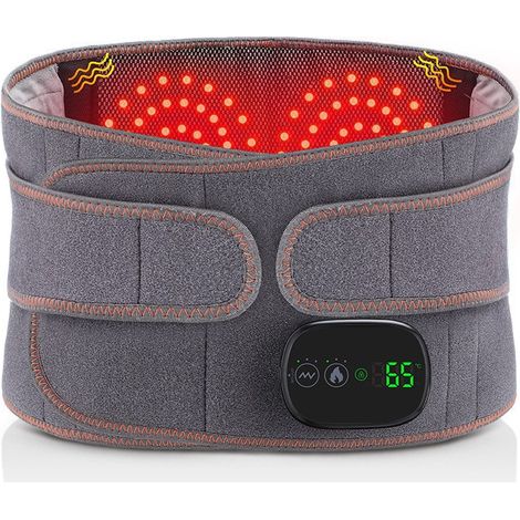 Masajeador de espalda eléctrico - Correa de masaje de espalda - Ajustable - Con radiación infrarroja - Con extensión - Función de calor y vibración (1/4)