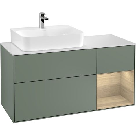 Villeroy & Boch F151PCGM Meuble sous-lavabo Finion F15