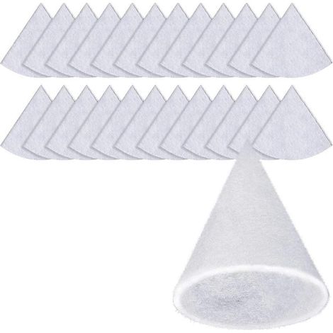Filtre conique DN125 (25 pièces), tapis filtrant G4, remplacement pour système de ventilation compatible avec les vannes à disque Zehnder, Maico, Pluggit et Helios.