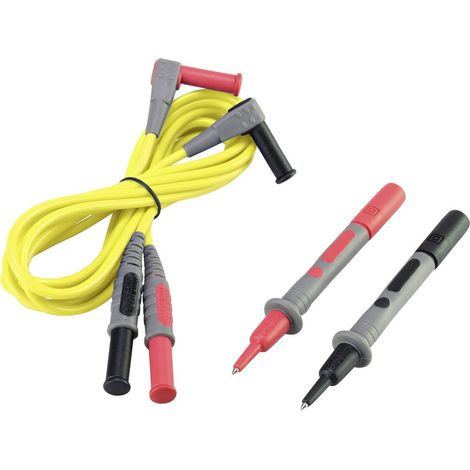 VOLTCRAFT MSL-504 Cavo di misura Spina 4 mm Sonda 1.20 m Giallo 1 pz. (1/4)