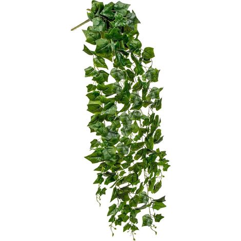 Kunstpflanze Efeu 130CM Hängende Dekopflanze Grün Blätter Girlande Vierwand (1/5)