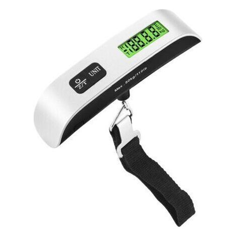 Portable Electronic Luggage Scale (1 Pack), Multifunction Travel Suitcase Scale, Max 50Kg (g, Oz), Travel Scale, Electronic Digital Scale with Tare Function and Strap, Battery Included (1/4)