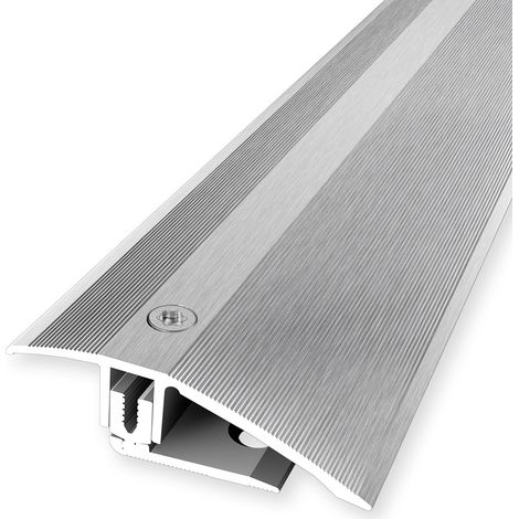 PROVISTON Ausgleichsprofil flexibel Parkettprofil Breite: 51 mm Höhenausgleich: 7 - 23 mm Länge: 1000 mm Aluminiumprofil Silber 1 Stück (1/5)
