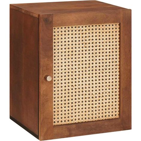 Maison Exclusive - Badezimmerschrank mit Tür Braun 38 x 33,5 x 48