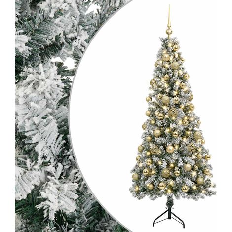 Albero di Natale artificiale con palline 180 cm 300 LED vidaXL (1/5)