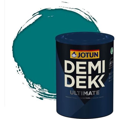Peinture Bois - DEMI DEKK ULTIMATE - Lasure Opaque Satinée - RAL 5021 - 0,75L (1/2)