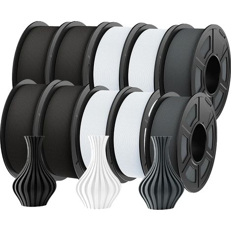 Filamento per stampante 3D, ad alta velocità, durevole e resistente, HSMPETG 4BK 4WT 2GY (1/2)