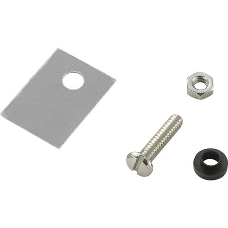 TRU COMPONENTS TC-A18-9B Montagematerial-Set für Halbleiter (L x B) 18 mm x 13 mm Passend für (Gehäu