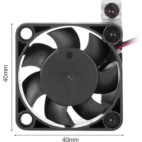 Ventilateur de refroidissement pour moteur de voiture télécommandé avec capteur thermique, dissipateur thermique à clipser en alliage d'aluminium CNC, compatible avec les moteurs 4268/4274, véhicules (1/5)