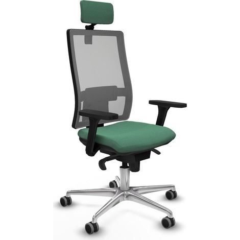 Piqueras y Crespo 3D086G2 Chaise de Bureau Vert Emeraude (1/3)