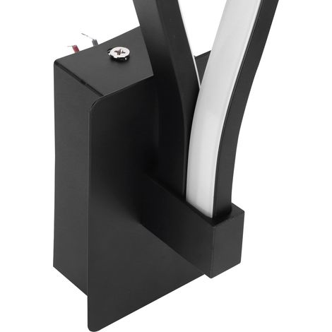 Applique murale LED moderne à la forme ondulée, idéale pour un couloir ou une table de chevet. Alimentation : AC85-265V, blanc chaud. (1/5)