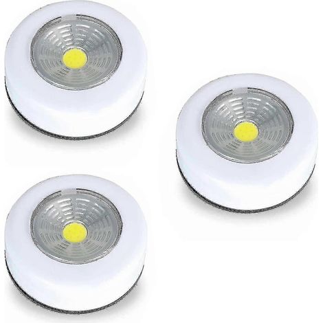 Lampe adhésive à LED à piles, éclairage adhésif pour placard, éclairage adhésif pour cuisine, éclairage LED pour placard, piles (1/5)