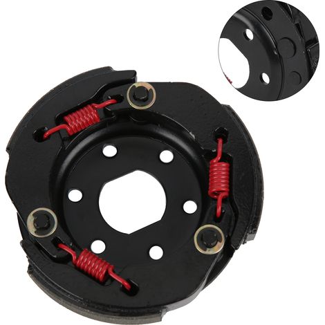 Embrayage de remplacement pour moto de course, compatible avec les moteurs GY6 50cc, 60cc, 805 (scooter, cyclomoteur, quad), 139QMA et 139QMB. (1/5)