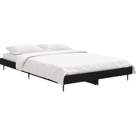 vidaXL Giroletto Nero 120x190 cm in Legno Multistrato (1/4)