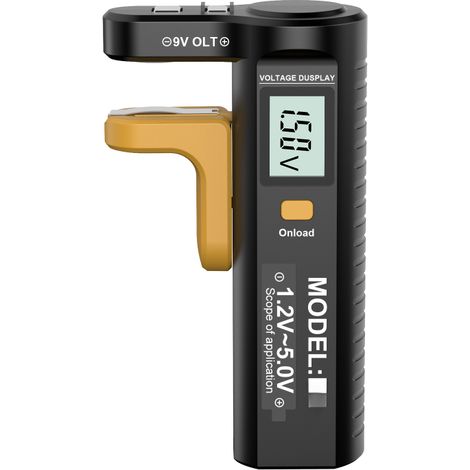 Détecteur de piles sèches BT1 avec écran LCD numérique Large plage de détection Convient aux piles AA, AAA, CD et 9 V (1/5)