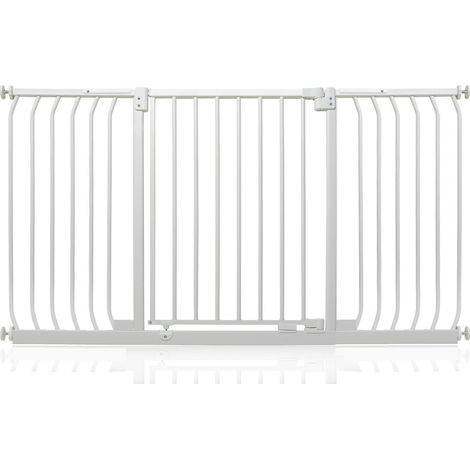 Safetots Barrière De Sécurité Elite, Barrière D'escalier À Fixation Par Pression, 143cm - 152cm, Couleur Blanc Mat