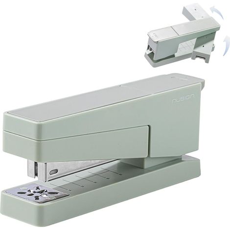 Agrafeuse de bureau à bras articulé, socle pivotant à 360°, capacité de 25 feuilles, compatible avec les agrafes 24/6 et 26/6, pour le bureau (1/5)