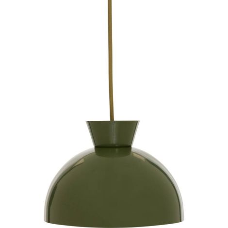 Suspension Lito ronde D.22cm vert kaki - Atmosphera créateur d'intérieur (1/4)