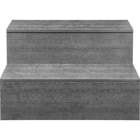 Mophorn 2-stufige Badewannen- und Pooltreppe, 635 mm breite HIPS-Leiter für oberirdische und aufblasbare Pools, belastbar bis 272,16 kg, ideal für Veranda, Terrasse und Wohnmobile (1/5)