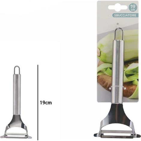 TrAdE Shop Traesio - Sbucciatore Pela Sbuccia Affetta Grattugia Frutta Verdura Universale 19cm 74090 -
