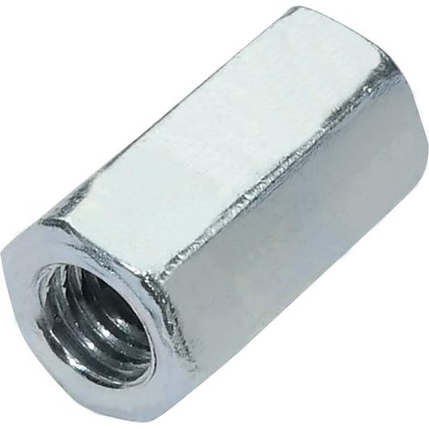 Lot de 25 écrous de jonction hexagonaux M5×15 mm, rallonge filetage métrique, acier zingué