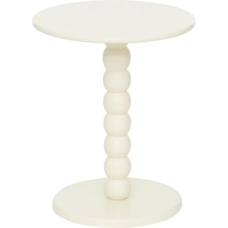 Atmosphera – Table d'appoint ronde 46,5cm – MDF et bois pin – Piètement design – Finition mate – Poids léger 2,9kg – Idéale pour petits espaces (1/4)