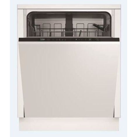 Beko – Lave-vaisselle tout intégrable 60 cm – 14 couverts – 44 dB – 5 programmes – SelfDry pour vaisselle sèche – Porte à glissières SlideFit