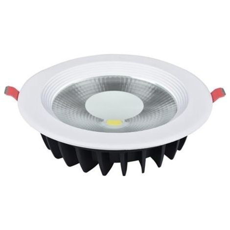 Spot COB LED downlight rond blanc 20W