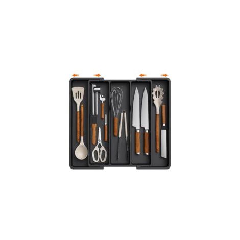 Organizador de almacenamiento grande y expandible para armarios de cocina. - Crezuo