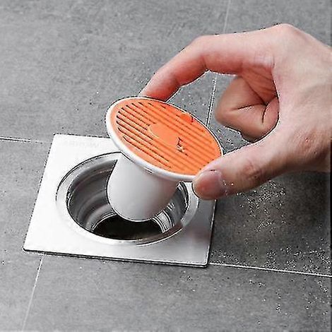 Magnetischer Bodenablaufdeckel zur Geruchsbeseitigung in Abwasserkanälen - 3,65 cm (orange) (1/5)