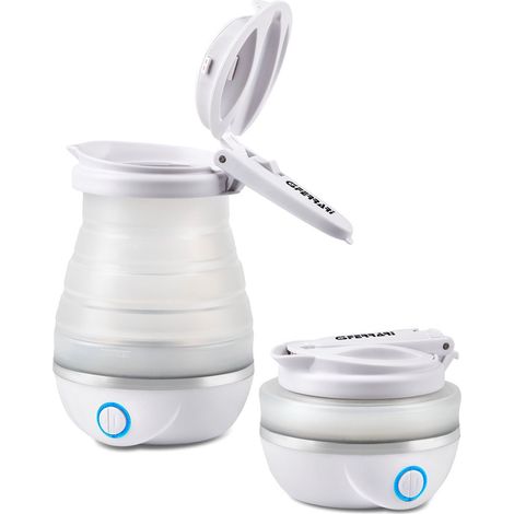 G3 FERRARI G10165 BOUILLOIRE PLIANTE EN SILICONE « COMPA », DOUBLE TENSION, 0,8 LITRES, 750 W, BLANC (1/4)