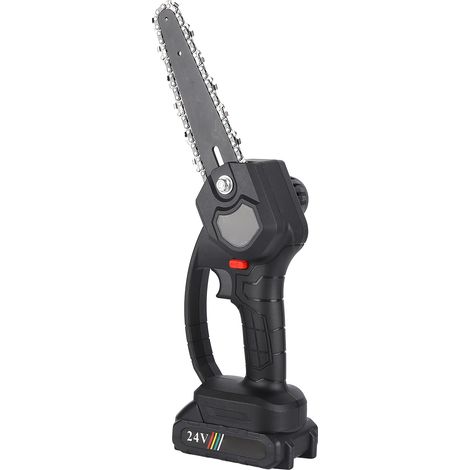6-Zoll-Kleinkettensäge, elektrische Handkettensäge, leistungsstarke Akku-Kettensäge, EU-Stecker 100–240 V (1/5)
