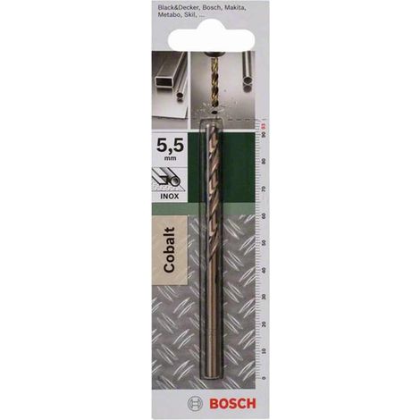 Bosch Accessories 2609255073 HSS Metall-Spiralbohrer 5.5 mm Gesamtlänge 93 mm Cobalt DIN 338 Zylin (1/4)