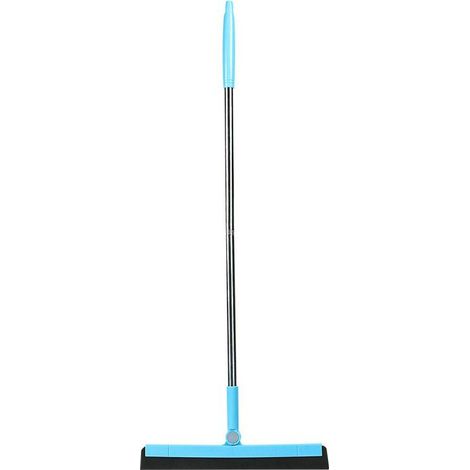 Ymyny – Balai raclette caoutchouc pour sols durs et vitres – Angle de nettoyage 180° – Conception anti-statique pour poils d'animaux – Poignée réglable (1/5)
