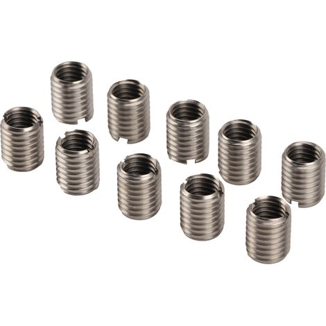 Lot de 10 inserts filetés réducteurs pour écrous de réparation, visserie mâle/femelle avec trou inférieur (1/5)